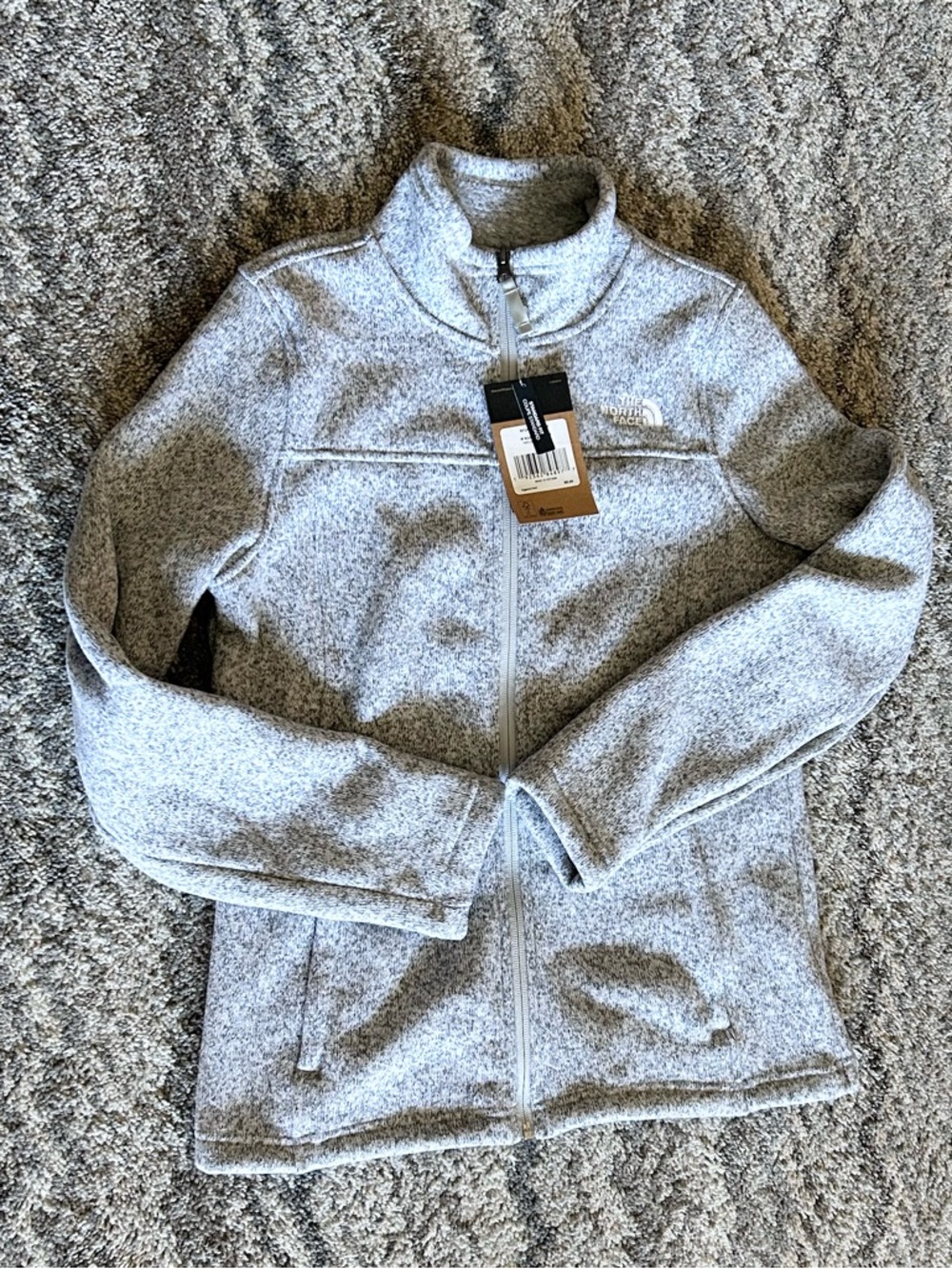 The North Face Heather Gray Full-Zip Fleece Jacket Women’s size M